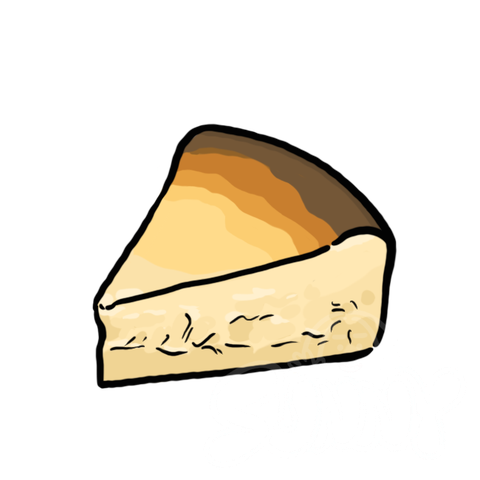 Basque Cheesecake sample - SunnyDraws