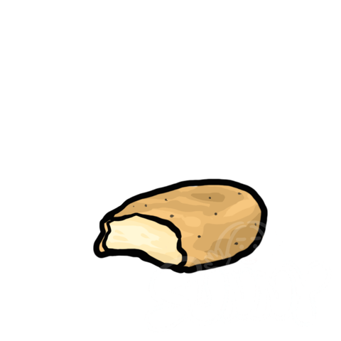Bitten Chicken Nugget sample - SunnyDraws