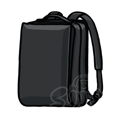 Black Backpack sample - SunnyDraws