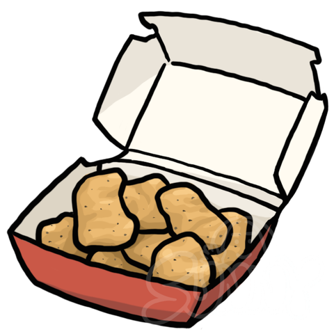 Chicken Nuggets Box sample - SunnyDraws