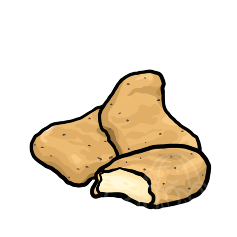 Chicken Nuggets Three Pieces sample - SunnyDraws