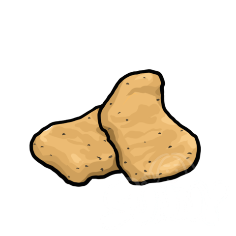 Chicken Nuggets Two Pieces sample - SunnyDraws