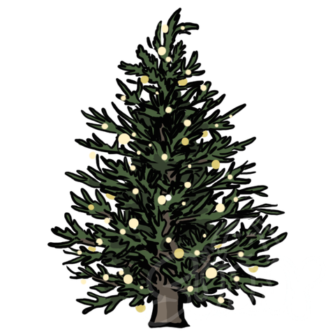 Christmas Tree Illuminated sample - SunnyDraws