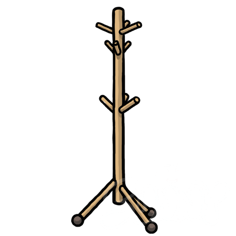 Coat Rack sample - SunnyDraws