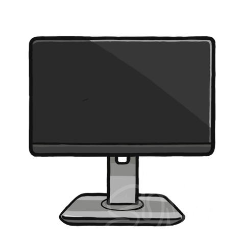 Computer Monitor sample - SunnyDraws