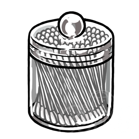 Cotton Swabs In Jar sample - SunnyDraws