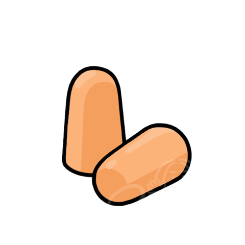 Foam Ear Plug sample - SunnyDraws