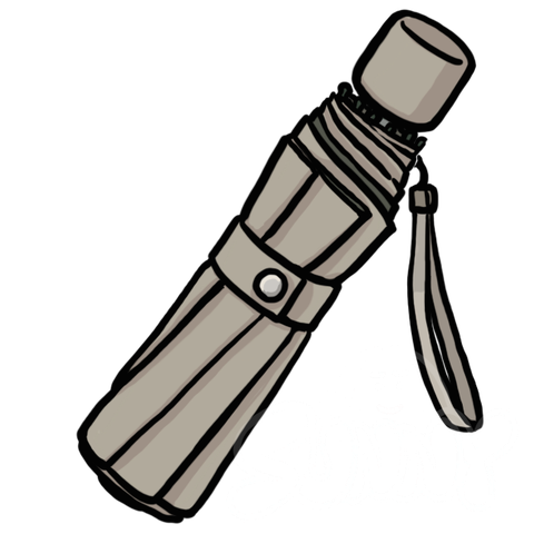 Folding Umbrella(Beige) sample - SunnyDraws