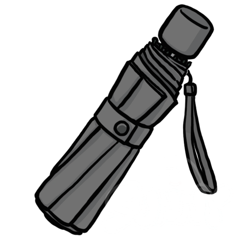 Folding Umbrella(Gray) sample - SunnyDraws