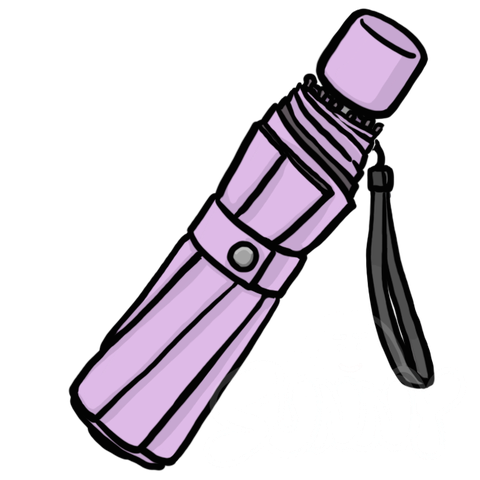 Folding Umbrella(Light Purple) sample - SunnyDraws
