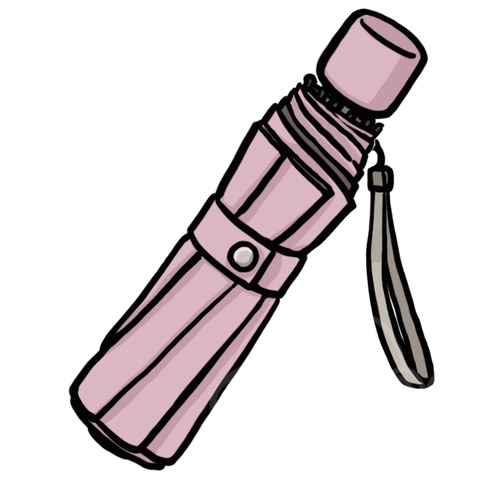 Folding Umbrella(Pink) sample - SunnyDraws