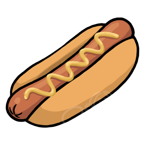 Hotdog In Bun sample - SunnyDraws