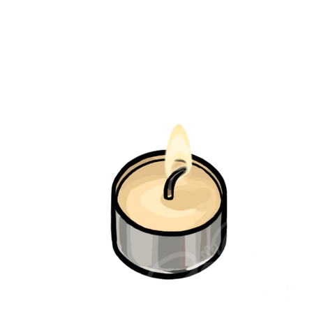 Ignited Tealight Candle sample - SunnyDraws