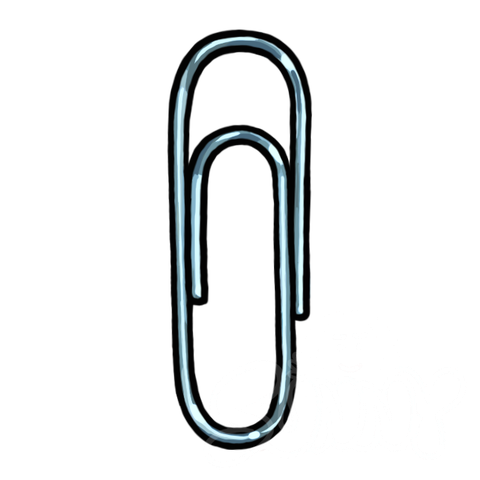 Paper Clip Blue sample - SunnyDraws