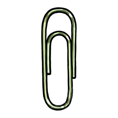 Paper Clip Green sample - SunnyDraws