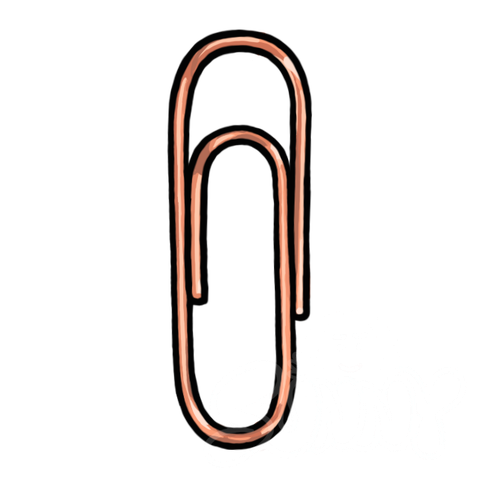 Paper Clip Orange sample - SunnyDraws