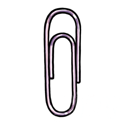 Paper Clip Purple sample - SunnyDraws
