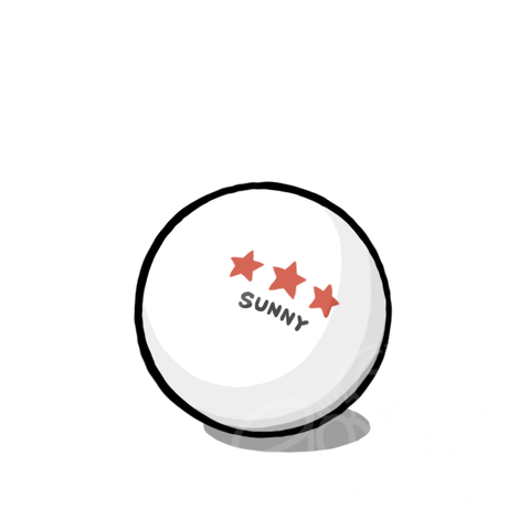 Ping Pong Ball White sample - SunnyDraws