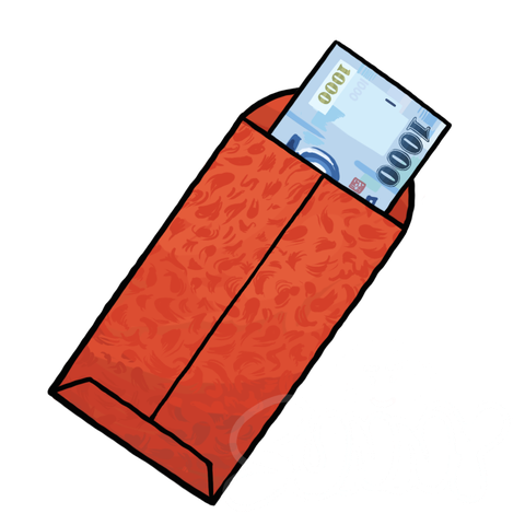 Red Envelope sample - SunnyDraws