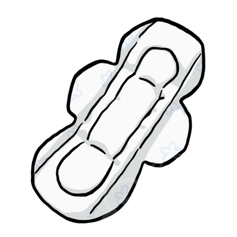 Sanitary Pad(Flowers) sample - SunnyDraws