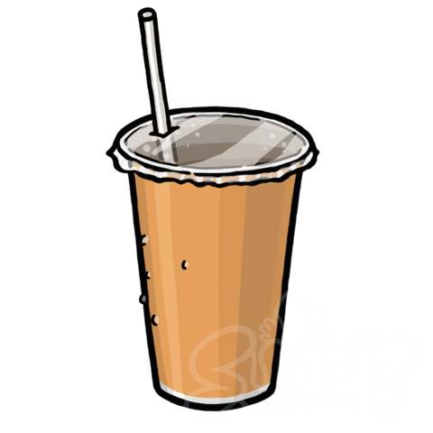Sealed Drink Cup With Straw sample - SunnyDraws