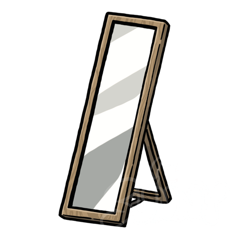 Standing Mirror sample - SunnyDraws