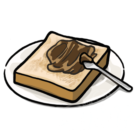 Toast With Chocolate Spread sample - SunnyDraws