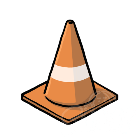 Traffic Cone sample - SunnyDraws