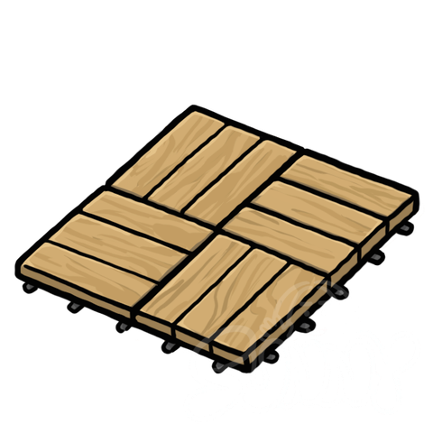 Wood Deck Tiles sample - SunnyDraws