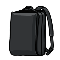Black Backpack thumbnail - SunnyDraws