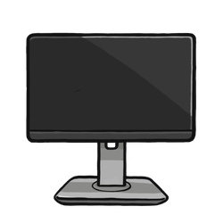 Computer Monitor thumbnail - SunnyDraws