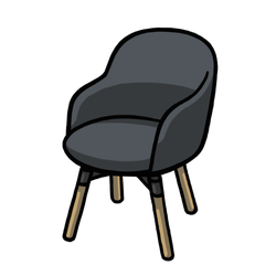 Dining Chair Grey thumbnail - SunnyDraws