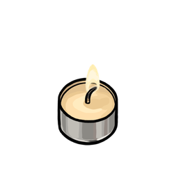 Ignited Tealight Candle thumbnail - SunnyDraws