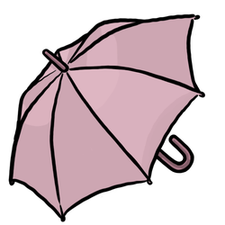 Opened Umbrella(Pink)