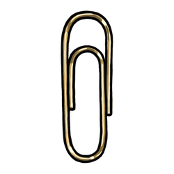 Paper Clip Gold