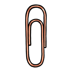 Paper Clip Orange