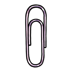 Paper Clip Purple