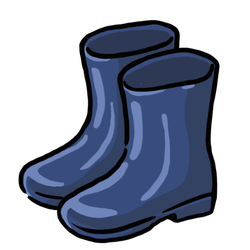 Rain Boots Navy Blue