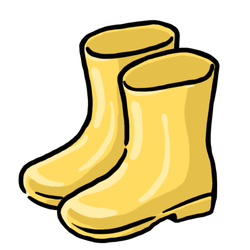 Rain Boots Yellow