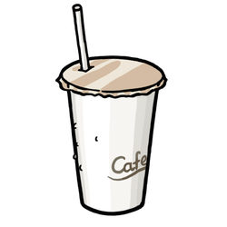 Takeaway Iced Coffee White