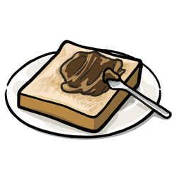Toast With Chocolate Spread thumbnail - SunnyDraws