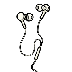 Wired Earphones White